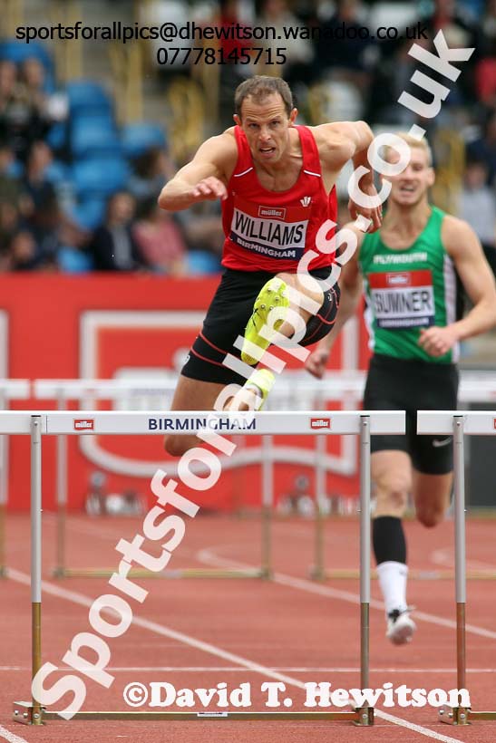 Mens 400 metres hurdles, British Championships, Birmingham. Photo: David T. Hewitson/Sports for All Pics